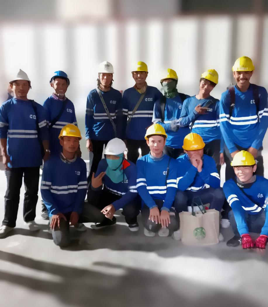 CK Spider certified rope access technicians team in Bangkok Thailand